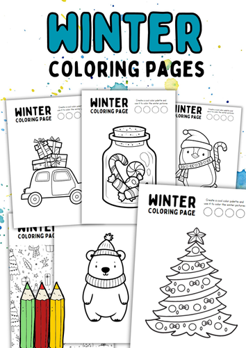 Winter coloring pages