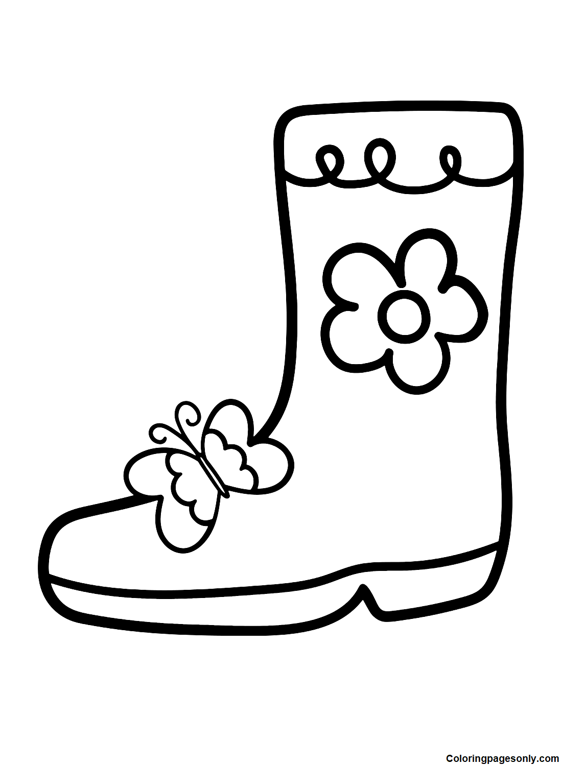 Boots coloring pages printable for free download