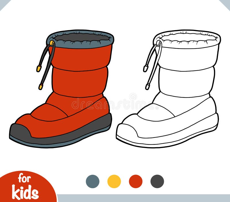 Boot coloring stock illustrations â boot coloring stock illustrations vectors clipart