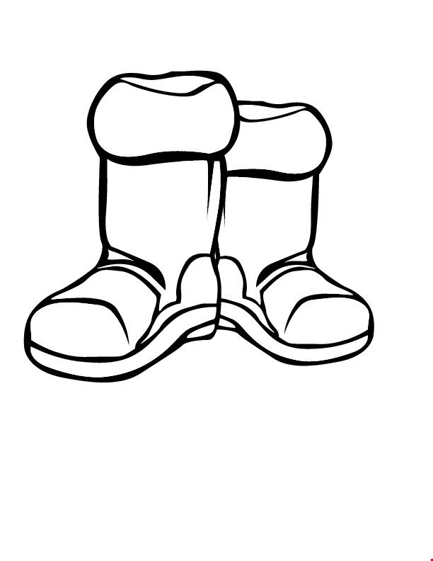 Winter boots coloring page coloring pages coloring pages winter coloring pages free coloring pages