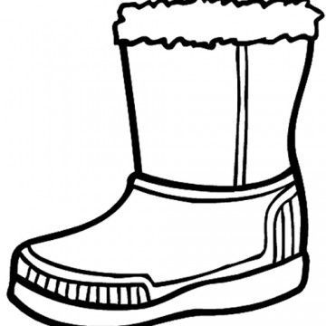 Snow boot coloring pages winter crafts winter crafts for kids coloring pages