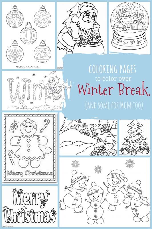 Free winter coloring pages for kids adults to color at home printables coloring pages for kids merry christmas coloring pages coloring pages