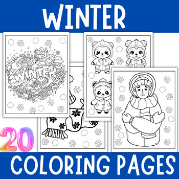 Winter coloring pages