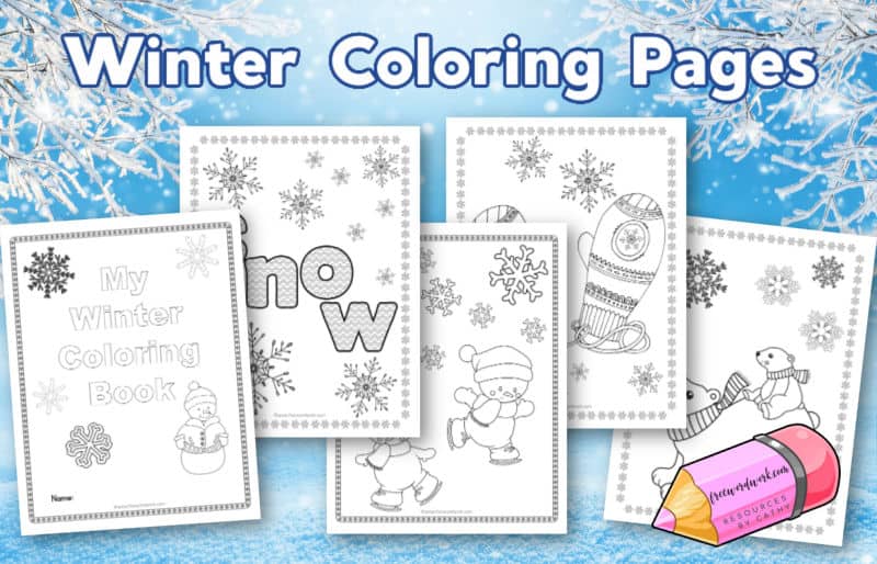 Winter coloring pages