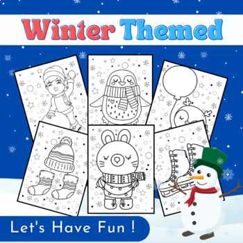 Winter coloring pages first day back from winter break