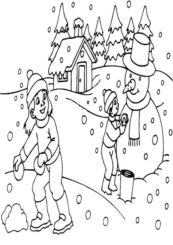 Coloring pages winter holidays coloring pages