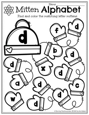 Winter worksheets for preschool