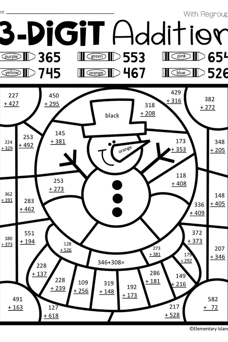 January math activities winter color by number digit addition worksheets winter math worksheets nd grade math worksheets addition coloring worksheet