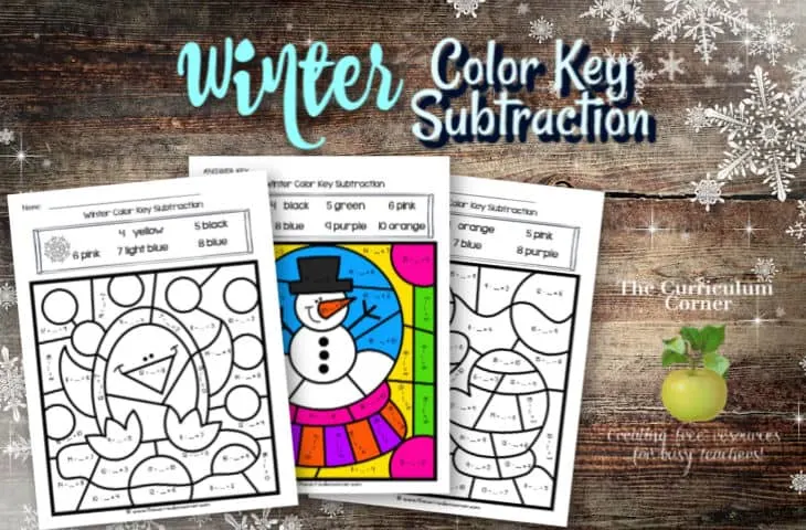 Winter color key subtraction