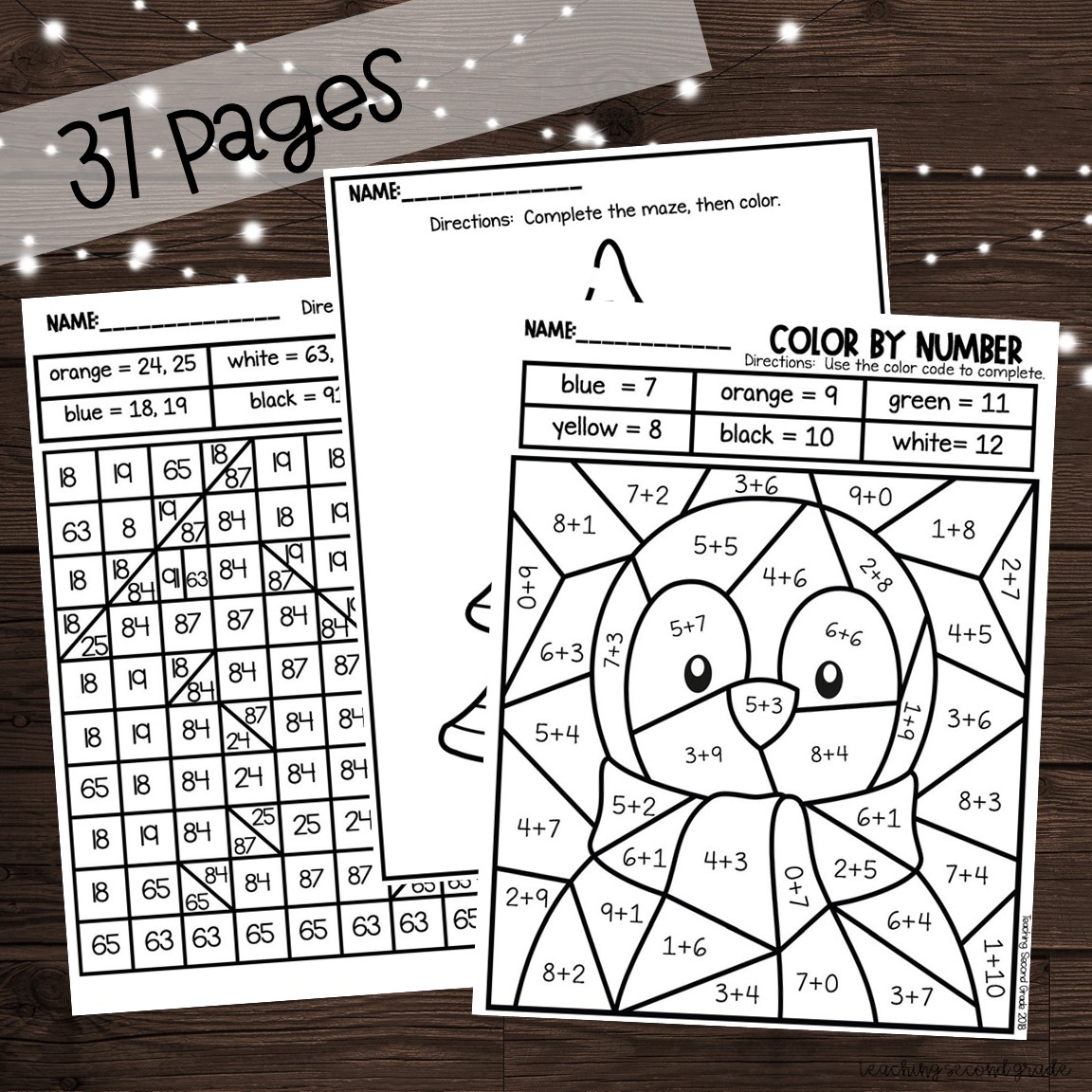 Winter fun activity sheets