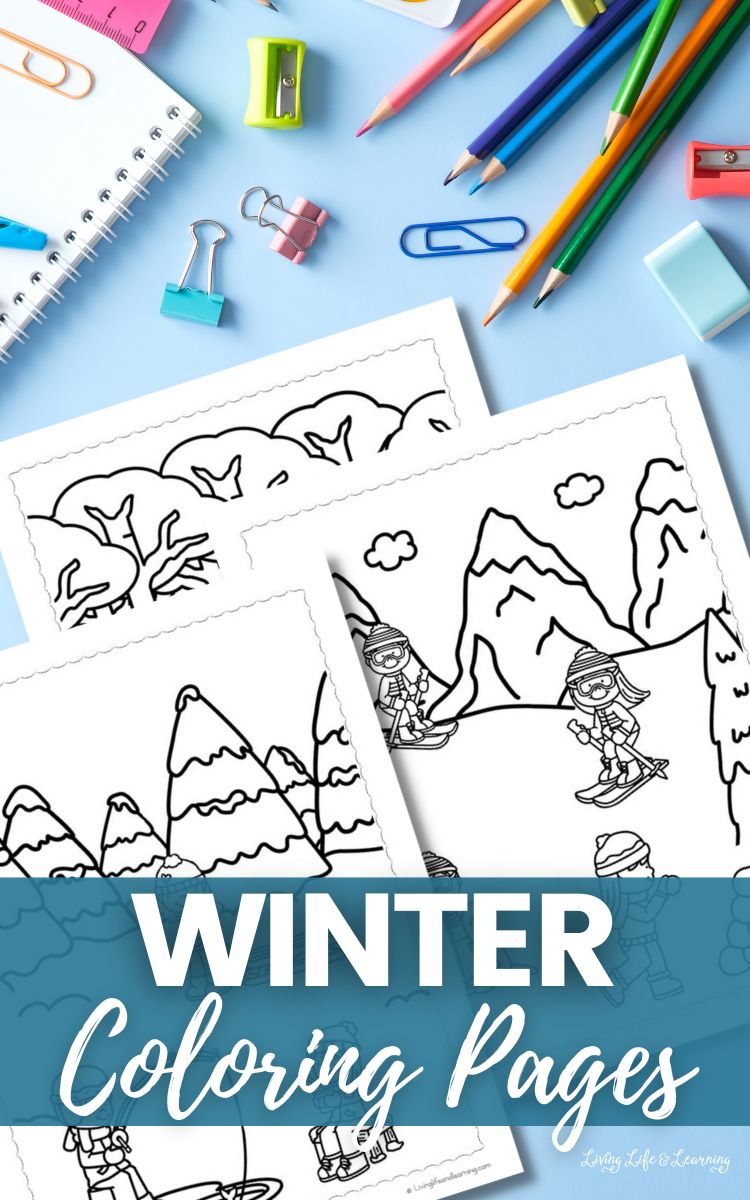 Printable winter coloring pages