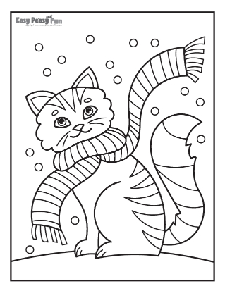 Cat coloring pages