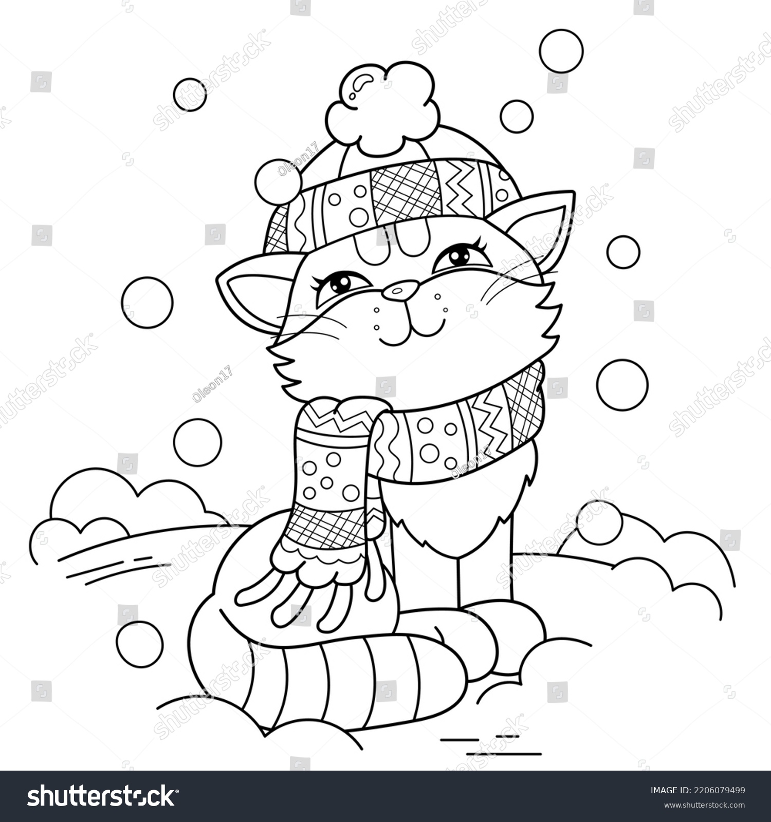 Thousand coloring pages winter royalty