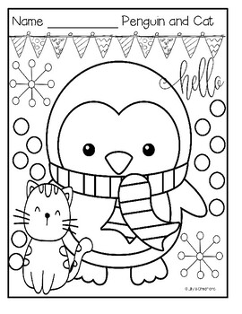 Winter coloring pages