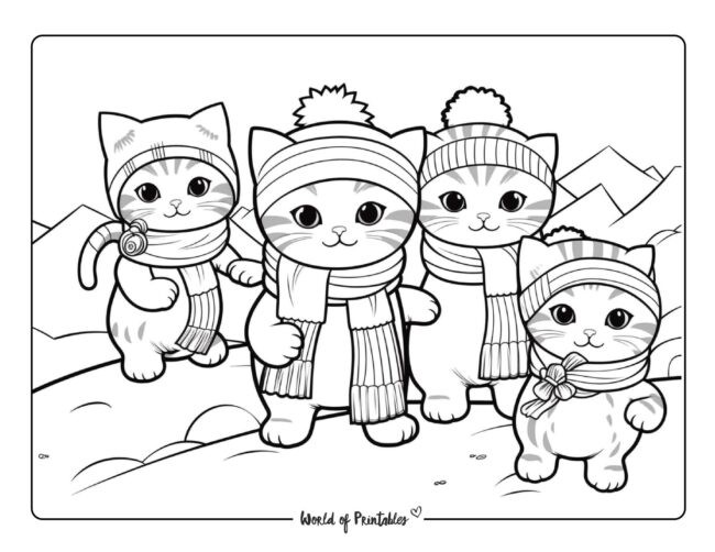 Winter coloring pages