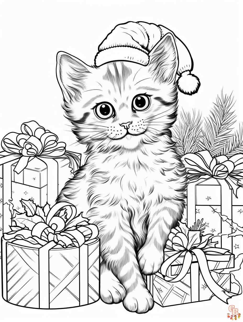 Explore the world of cats with free printable cat coloring pages