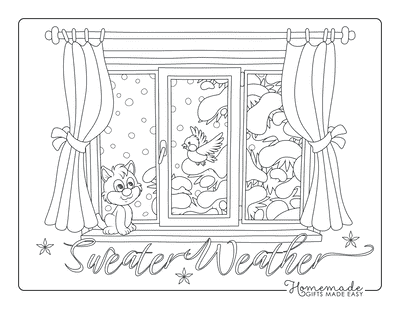 Free printable winter coloring pages for kids adults