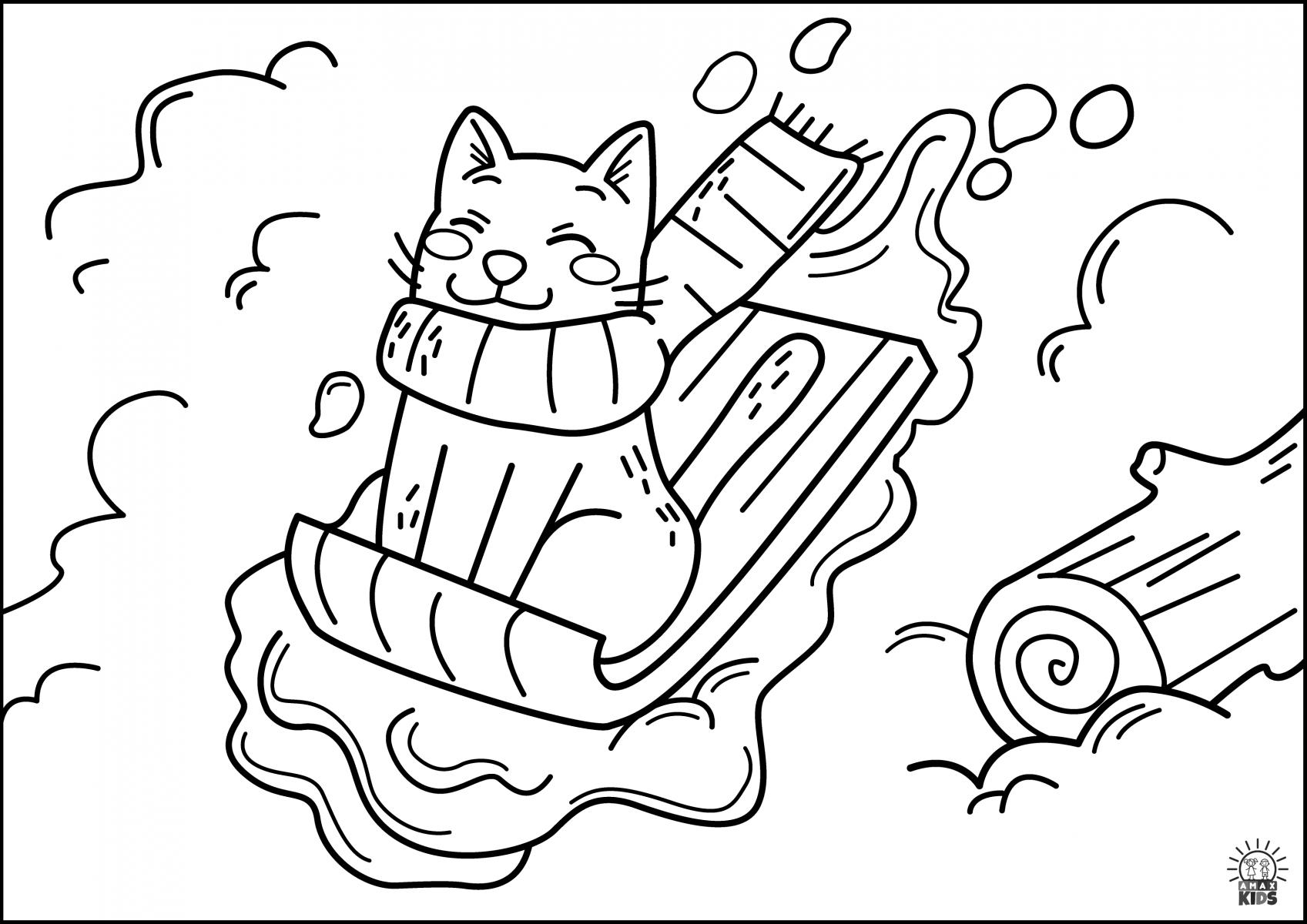 Printable winter coloring pages for kids amax kids