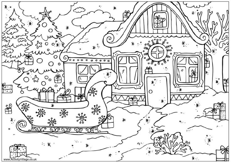 Christmas coloring pages