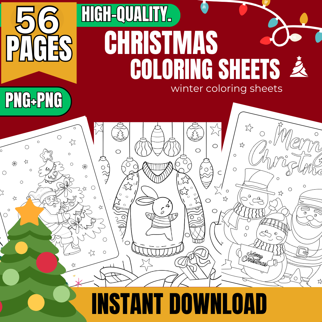 Christmas coloring sheetswinter coloring sheetschristmas colouring made by teachers