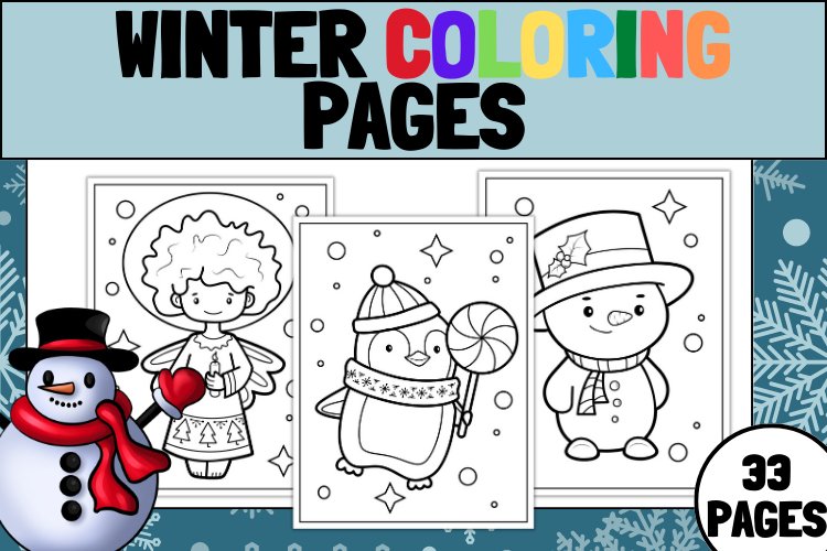 Winter coloring pages christmas coloring sheets winte