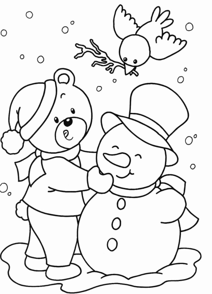 Coloring pages christmas and winter coloring pages