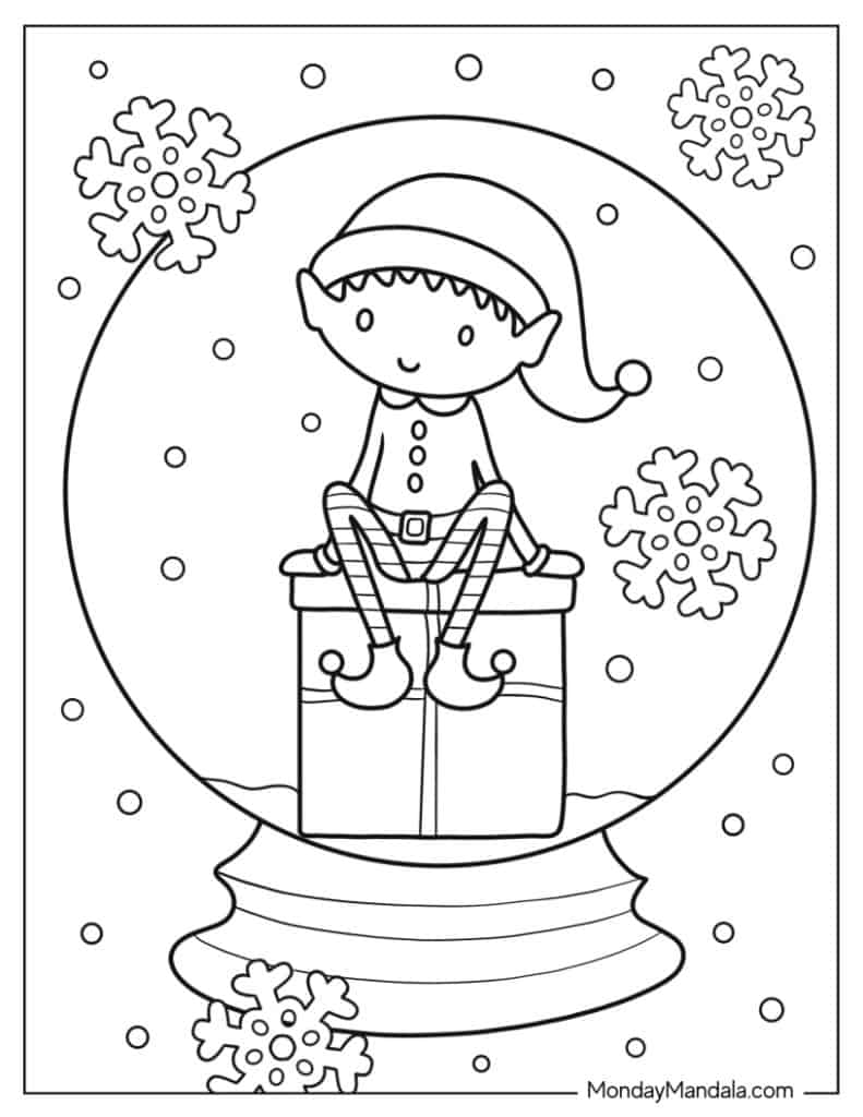 Winter coloring pages free pdf printables