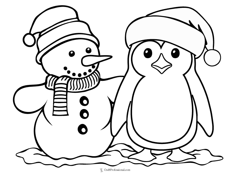 Christmas coloring pages for kids free