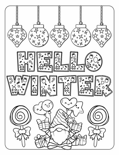 Christmas coloring sheets kindergarten december winter themed coloring pages teaching resources