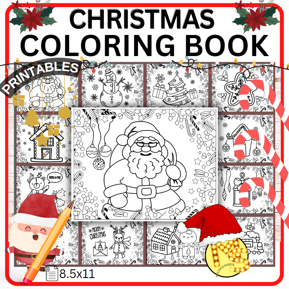 Christmas and winter coloring pages made by teachers