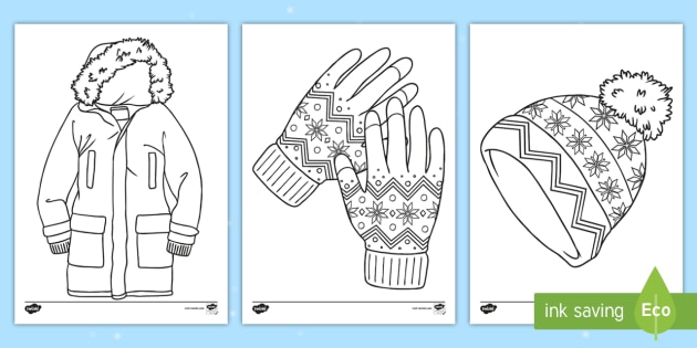 Winter clothing louring page teacher made