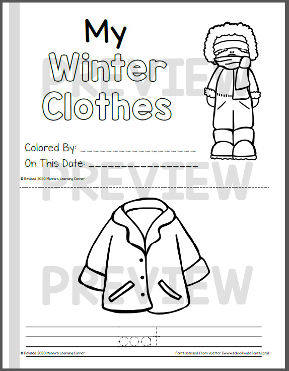 Winter coloring pages