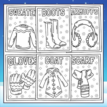 Winter clothing coloring pages winter coloring pages winter coloring sheets