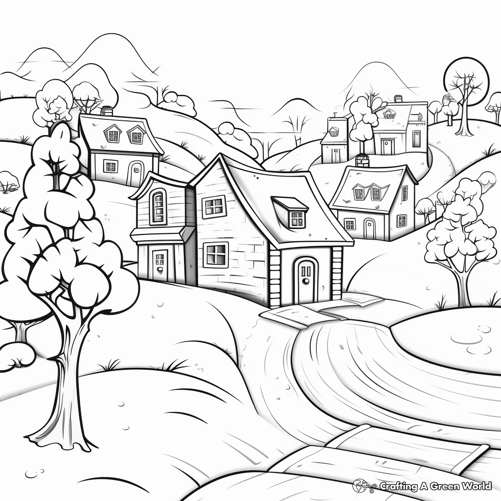 Winter coloring pages