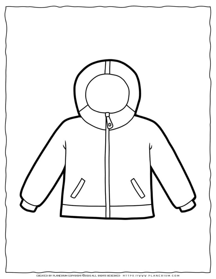 Clothes coloring page