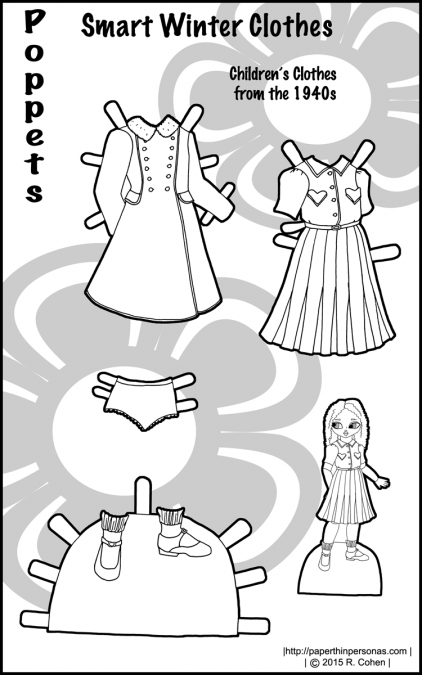 Smart winter clothes s printable paper doll clothes â paper thin personas