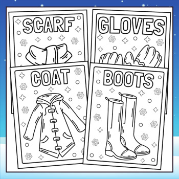 Winter clothing coloring pages winter coloring pages winter coloring sheets