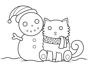 Free printable winter coloring pages