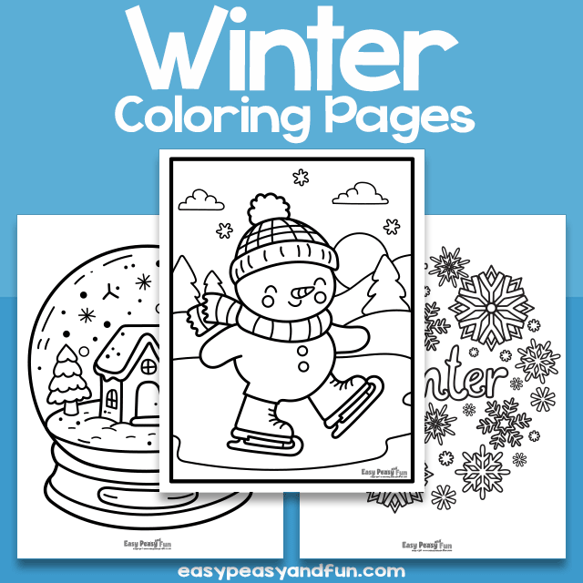 Printable winter coloring pages â easy peasy and fun hip