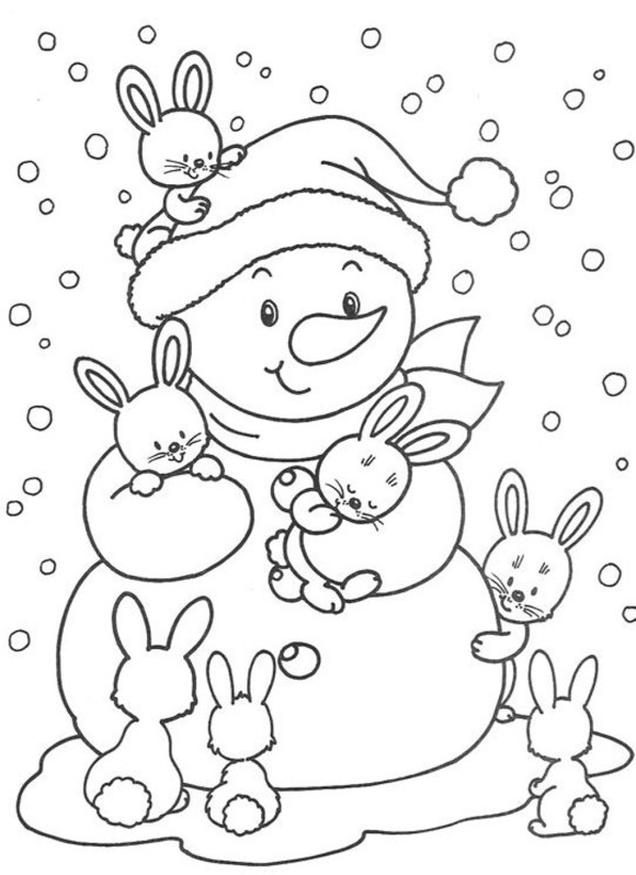 Coloring pages winter coloring pages