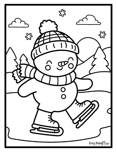 Printable winter coloring pages