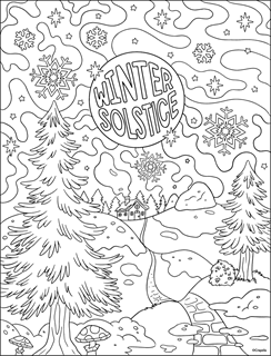 Winter free coloring pages