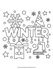 Winter coloring pages â free printable pdf from