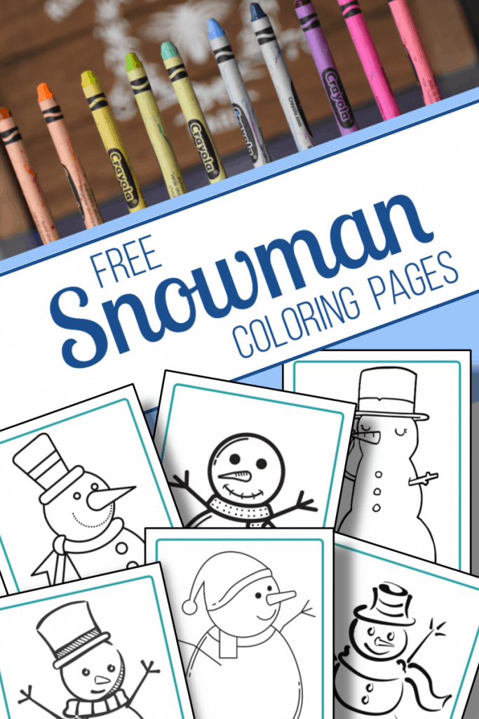 Free snowman coloring pages