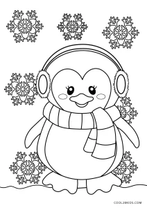 Free printable winter coloring pages for kids