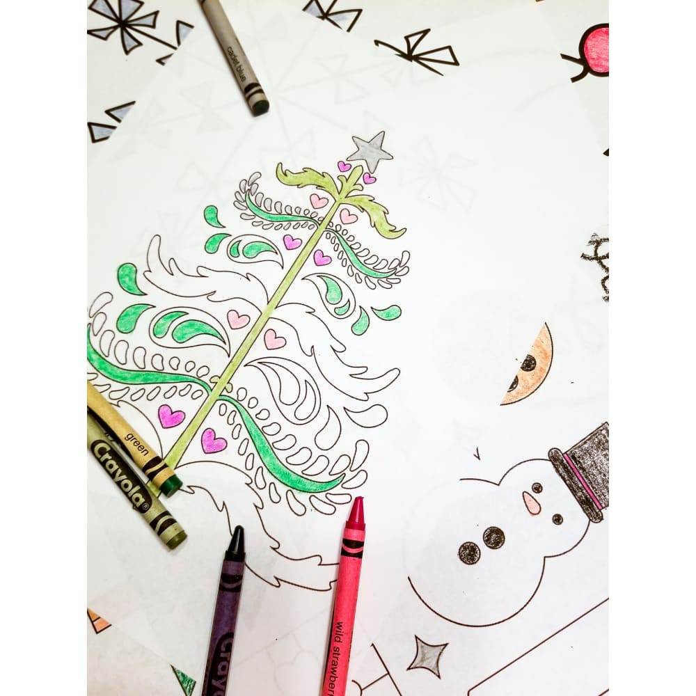 Christmas coloring and activity book â shelly creates it