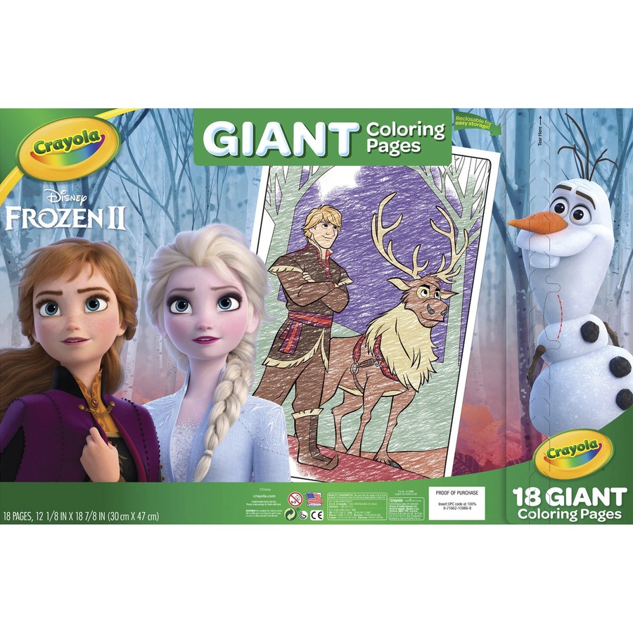 Crayola frozen giant coloring pages