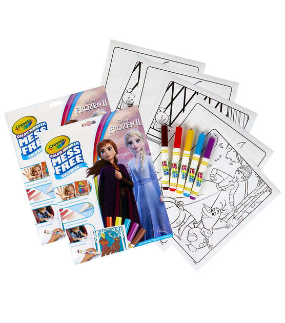 Crayola ct color wonder mess free disney frozen coloring book set