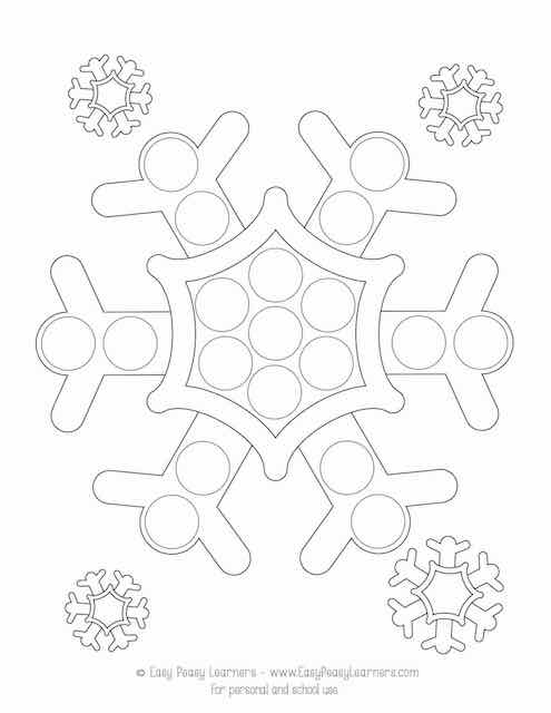 Free winter do a dot printables