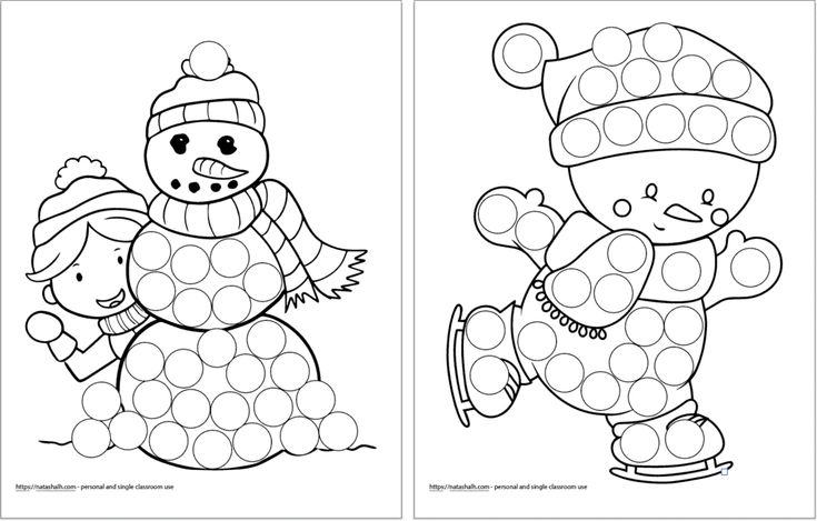 Free printable winter do a dot marker pages do a dot dot markers bingo marker art